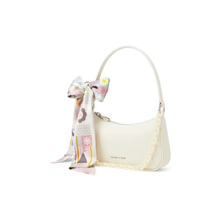 CHARLES&KEITH Fabric Small Square Bag Shoulder Bag Small Size Women's Multicolor-1