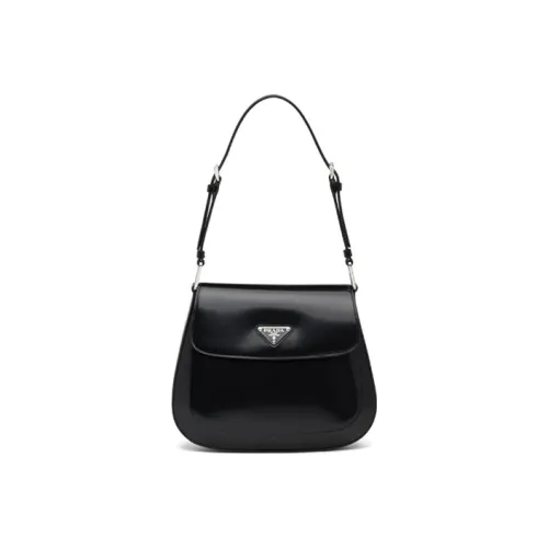 PRADA Wmns Cleo Logo Single-Shoulder Bag Black
