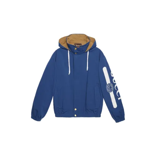 GUCCI Jackets Men Blue