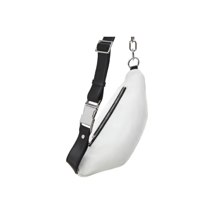 Alexander Wang Attica Sheepskin Shoulder Bag Crossbody Bag Sling Bag Fanny Pack Medium Size Unisex White-3