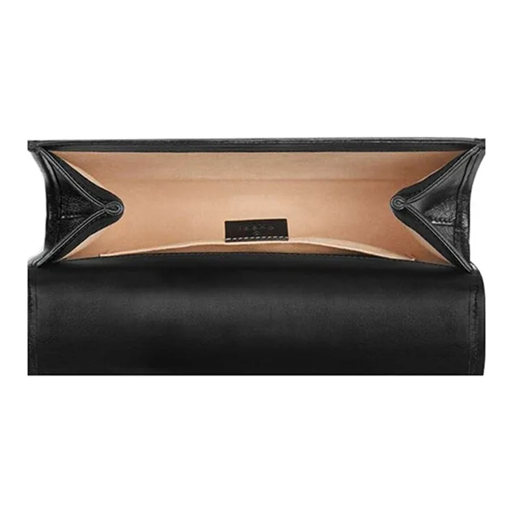 GUCCI Rajah Leather Chain Bag Crossbody Bag Shoulder Bag Medium Size Women's Black-3