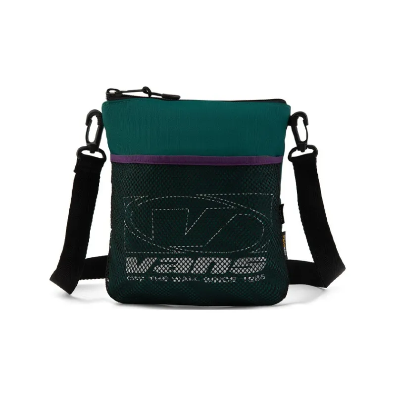 Vans Polyester Shoulder Bag, Crossbody Bag Regular Unisex Green-0