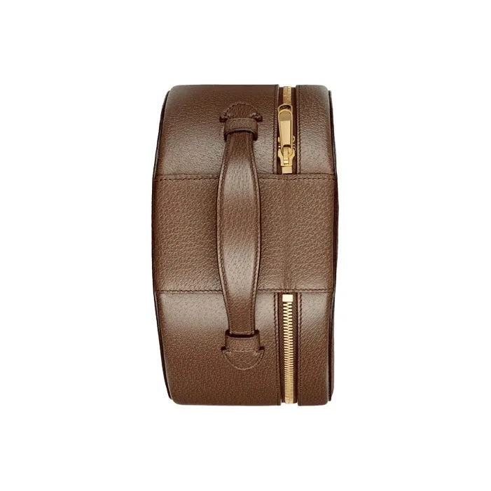 GUCCI Ophidia Canvas With Leather Round Cake Bag Handbags Earphone Cases Unisex Ebony/Brown-4