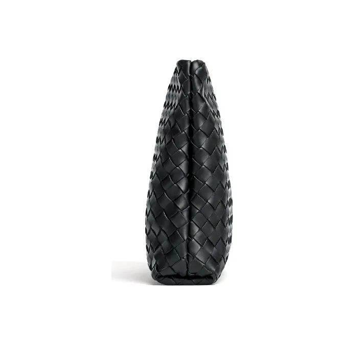 Bottega Veneta Cow Leather Briefcase Storage Clutch Men's Black-1