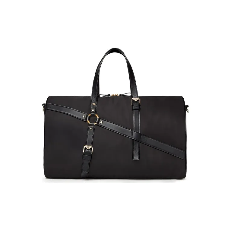 VERSACE VERSACE Nylon Travel Bag Handbag Shoulder Bag Clutch Men's Black-0