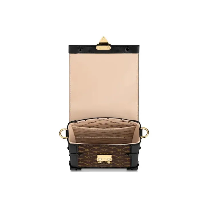 LOUIS VUITTON Pochette Trunk Verticale Monogram Brown/Black-3