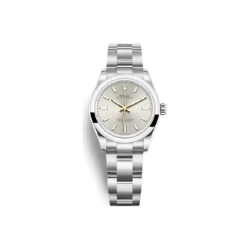 ROLEX Oyster Perpetual Automatic Mechanical Movement Women's Watch 31mm Silver Dial Oystersteel Case Oystersteel Strap