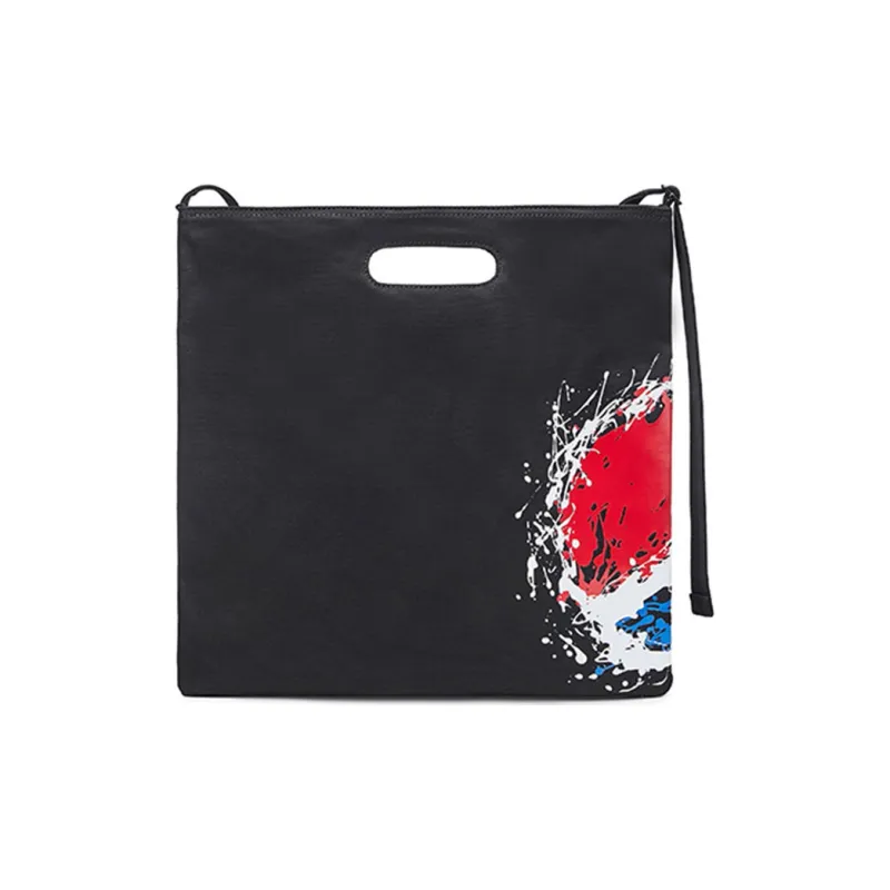 Pepsi Canvas Crossbody Bag Shopping Bag Canvas Bag Handbag Unisex Black-3