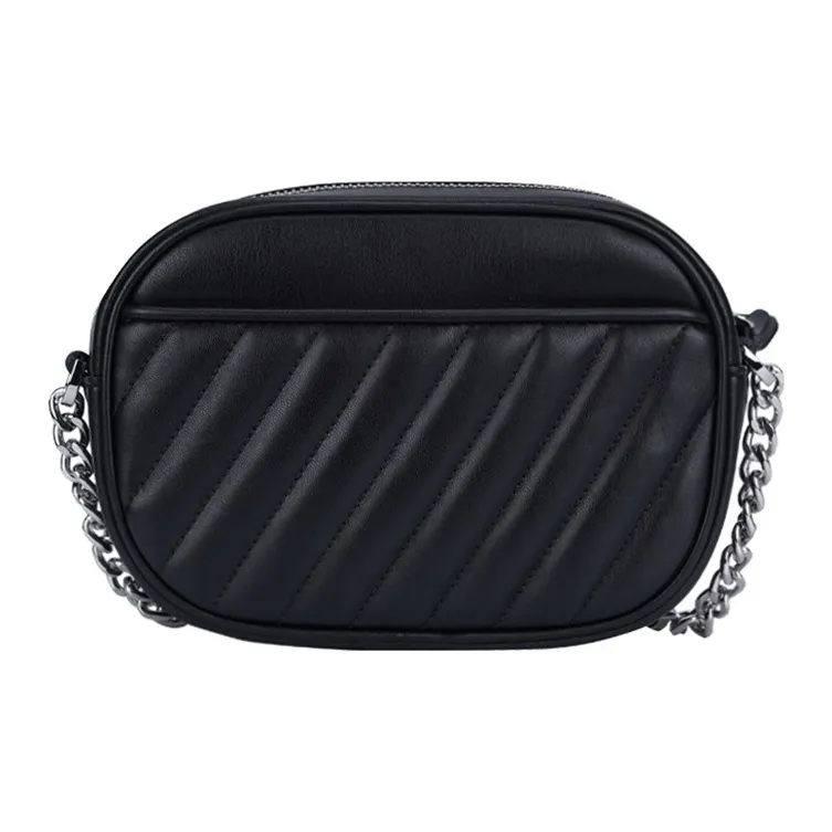 MICHAEL KORS Rose Leather Camera Bags Crossbody Bags Small Size Women's Black-2