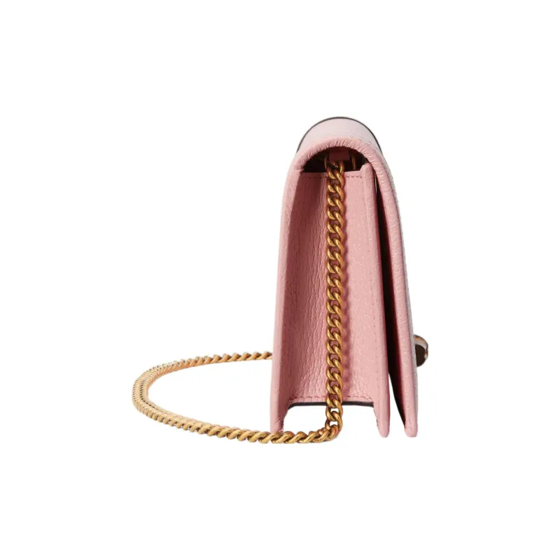 GUCCI Leather Shoulder Bag Crossbody Bag Women's Pink-3
