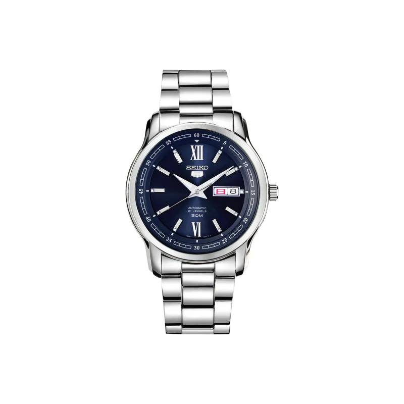 SEIKO Mechanical Movement Stainless Steel Strap Watch Men's Watches Blue Dial SNKP17K1-0
