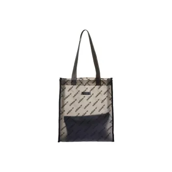Adidas Originals TPU Tote Bag Shopping Bag Shoulder Bag Handbag Unisex Transparent Black