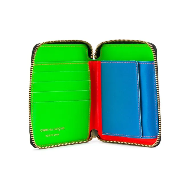 CDG Leather Wallet Regular Women's Orange Red-2