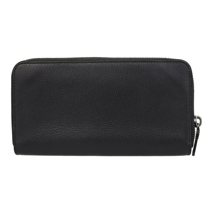 COACH Accordion Wallet Artificial Leather Wallet Clutch Men's Black-1