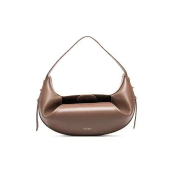 YUZEFI Leather Shoulder Bag Mini Women's Brown