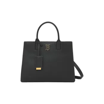 Burberry Leather Frances Bag Shoulder Crossbody Handbag Mini Women's Black