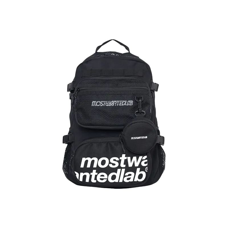 MostwantedLab Polyester Backpack Regular Unisex Black-1