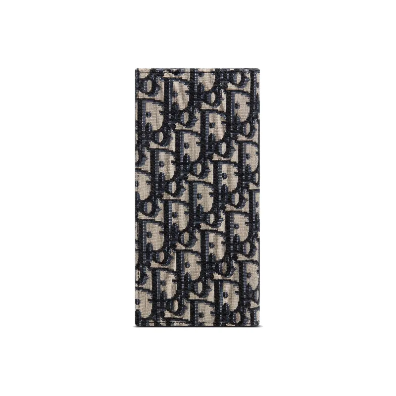 DIOR Fabric Wallet Women's Denim Blue-1