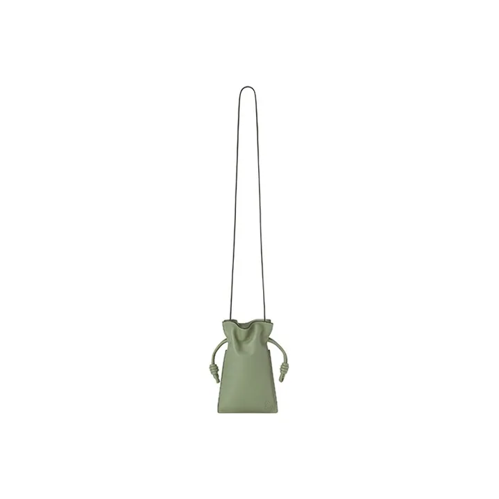 LOEWE Flamenco Nappa Cow Leather Shoulder Bag, Crossbody Bag Women's Rosemary Green-4