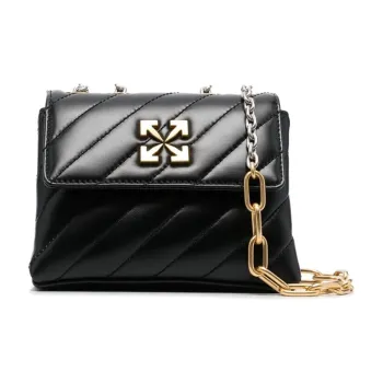 OFF WHITE Jackhammer 19 Shoulder Bag Black