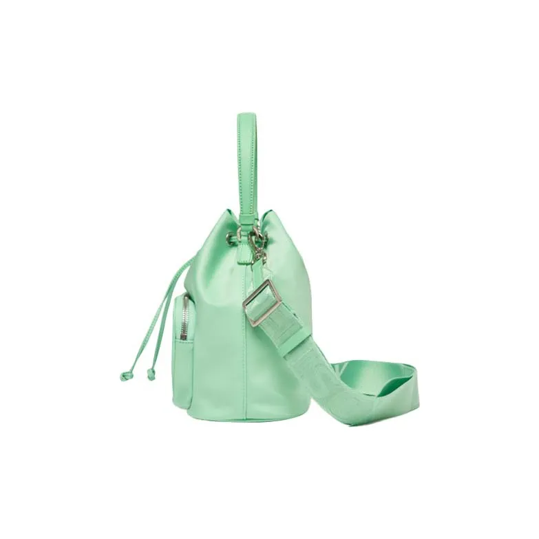 MLB Nylon Fabric Bucket Bag Handbag Shoulder Bag Crossbody Bag Unisex Mint Green-4