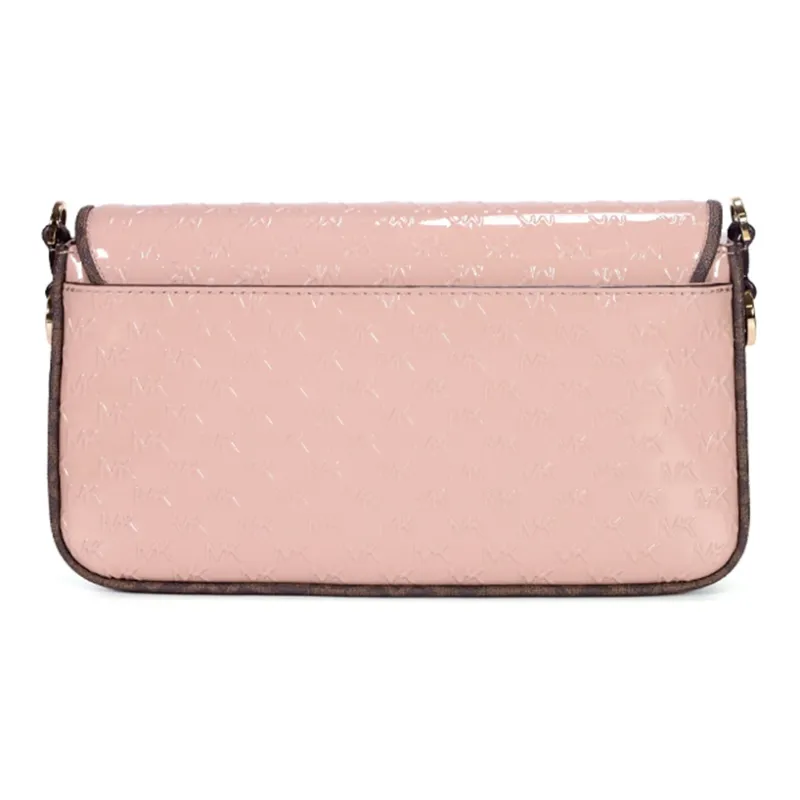 MICHAEL KORS Bradshaw Patent Leather Crossbody Bag Trumpets Women's Pink-5