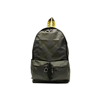 OFF WHITE Travel Arrow Rucksack Backpack Green