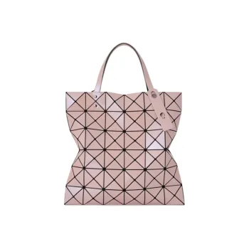 ISSEY MIYAKE Polyester Tote Bag, Shopping Bag, Laptop Bag, One Shoulder Handbag Regular Women's Light Pink