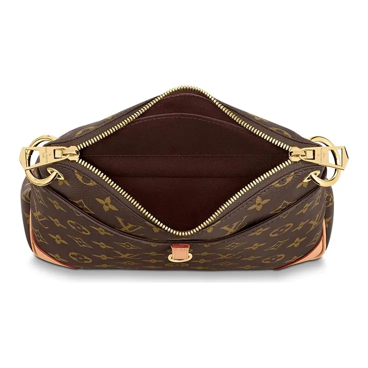 LOUIS VUITTON Odeon Canvas Handbag, Shoulder Bag, Crossbody Bag Trumpets Women's Brown-2