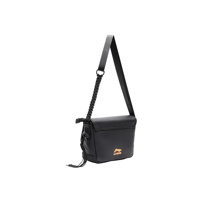 LiNing CF Journey Series Fabric Shoulder Bag Crossbody Bag Regular Unisex Black-1