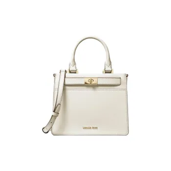 MICHAEL KORS MICHAEL KORS Luggage Collection Leather Handbag Shoulder Bag Crossbody Bag Medium Size Women's Milk White