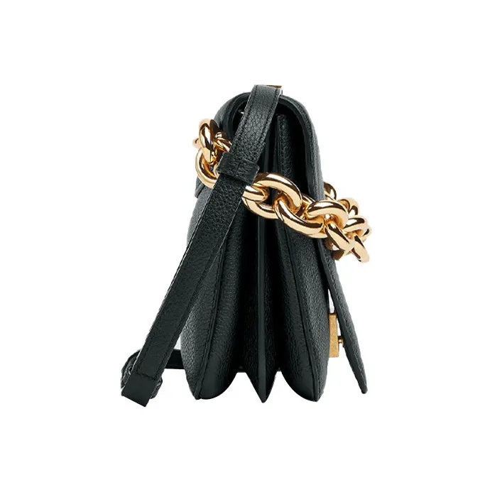 Bottega Veneta Grain Calfskin Envelope Bag, Crossbody Bag, Shoulder Bag Medium Size Women's Black-2
