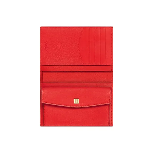 GIVENCHY Givenchy Bag Collection Sheepskin Wallet Women's Red-3