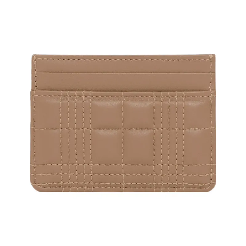 Burberry Lola Bag Lambskin Card Holder Coin Purse Card Holder Women's Camel-3