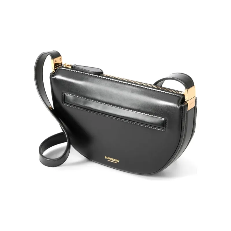 Burberry Olympia Calfskin Shoulder Bag Crossbody Bag Handbag Mini Women's Black-3