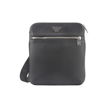 EMPORIO ARMANI PVC Shoulder Bag Men's Black