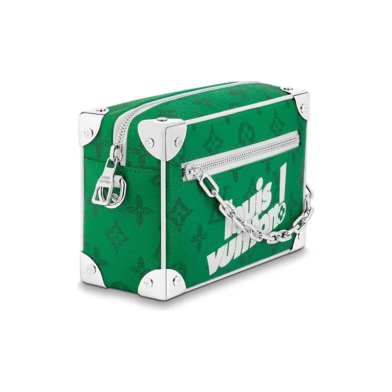 LOUIS VUITTON Mini Soft Trunk Monogram Green Crossbody Bag-1