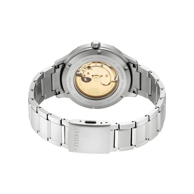 CITIZEN Mechanical Collection Automatic Mechanical Movement Titanium Strap Watch Men's Watches White Dial NJ0090 81A-2