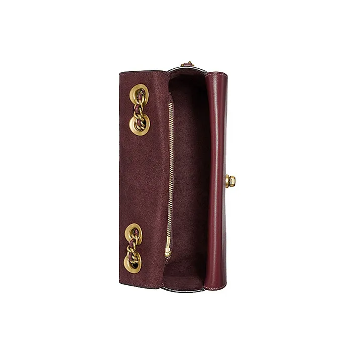 COACH Madison Leather Small Square Bag Crossbody Bags Shoulder Bags Women's Burgundy-3