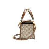 GUCCI Horsebit 1955 Mini Top Handle ShoulderBag Female Brown