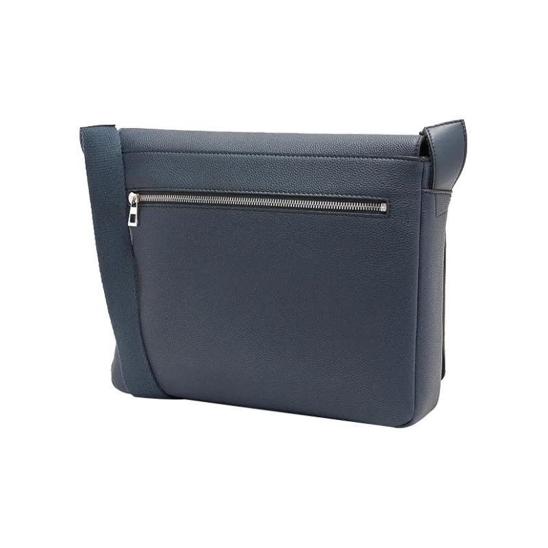 LOEWE Military Calfskin Envelope Crossbody Bag Men's Ocean-1