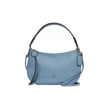 COACH Sutton Cow Leather Crescent Moon Bag, Crossbody Bag, Handbag Regular Women's Haze Blue