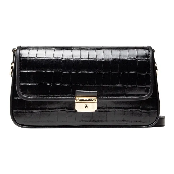 MICHAEL KORS Bradshaw Cow Leather Crossbody Bags Shoulder Bags Women's Black-0