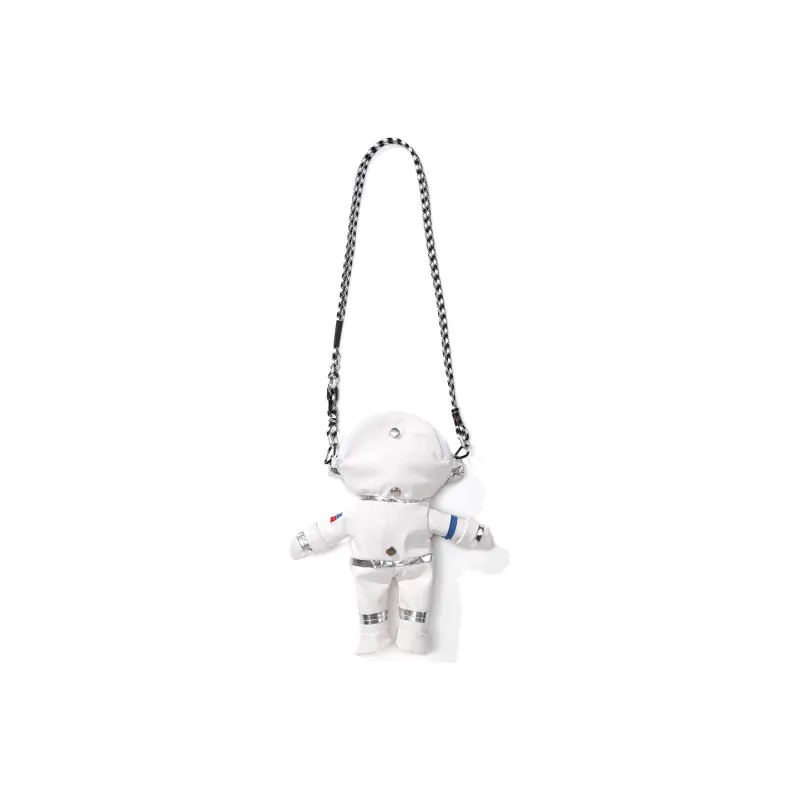 GENANX Polyurethane Shoulder Bag, Crossbody Bag Medium Size Unisex White-1