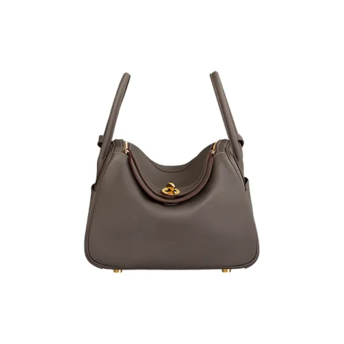 HERMES Lindy Evercolor Leather Handbag, Shoulder Bag Women's