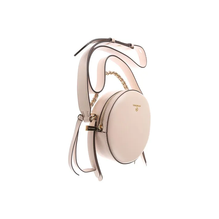 MICHAEL KORS MICHAEL KORS Handbag Collection Delancey Leather Round Bag Crossbody Bag Women's Pink-1