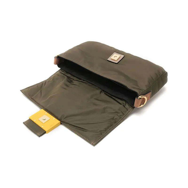 FENDI Baguette Fabric Shoulder Bag Crossbody Bag Sling Bag Fanny Pack Regular Men's Army Green-5