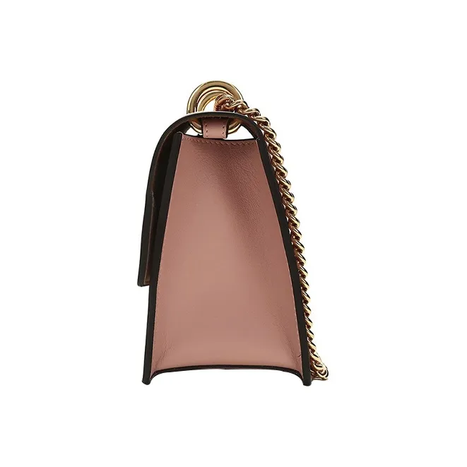 FENDI Kan U Leather Shoulder Bag Crossbody Bag Small Size Women's Pink/Candy Color-2