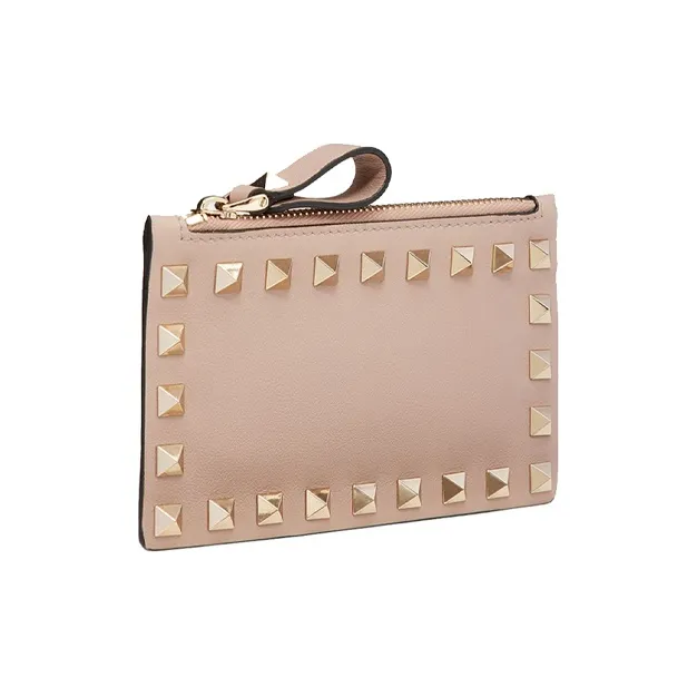 Valentino Garavani Roskstud Zip-Up Coin Purse-1