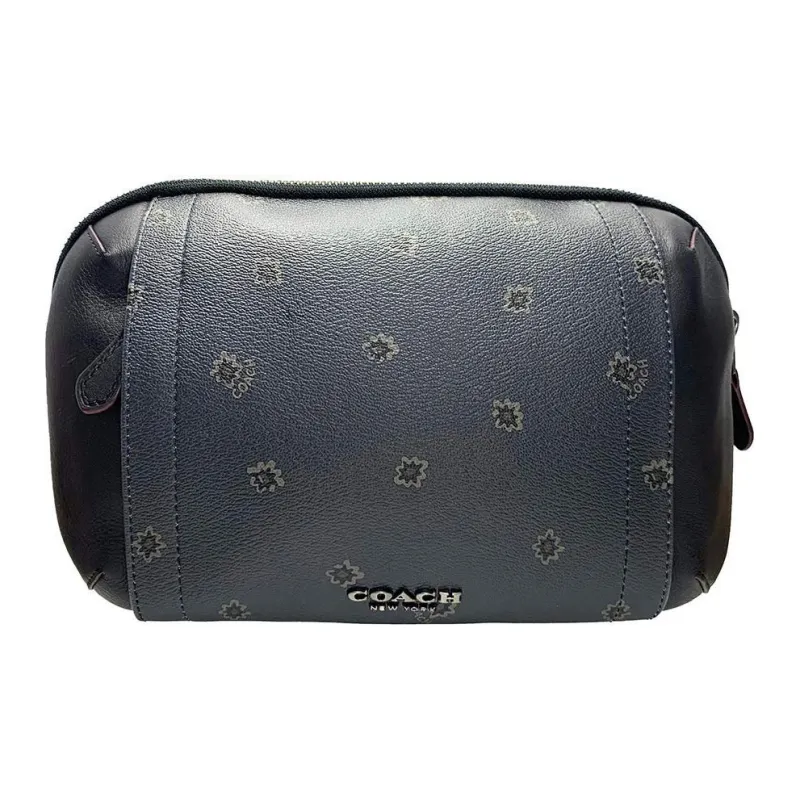 COACH Graham Coated Canvas With Smooth Calfskin Fanny Pack Tubas Men's Black-0